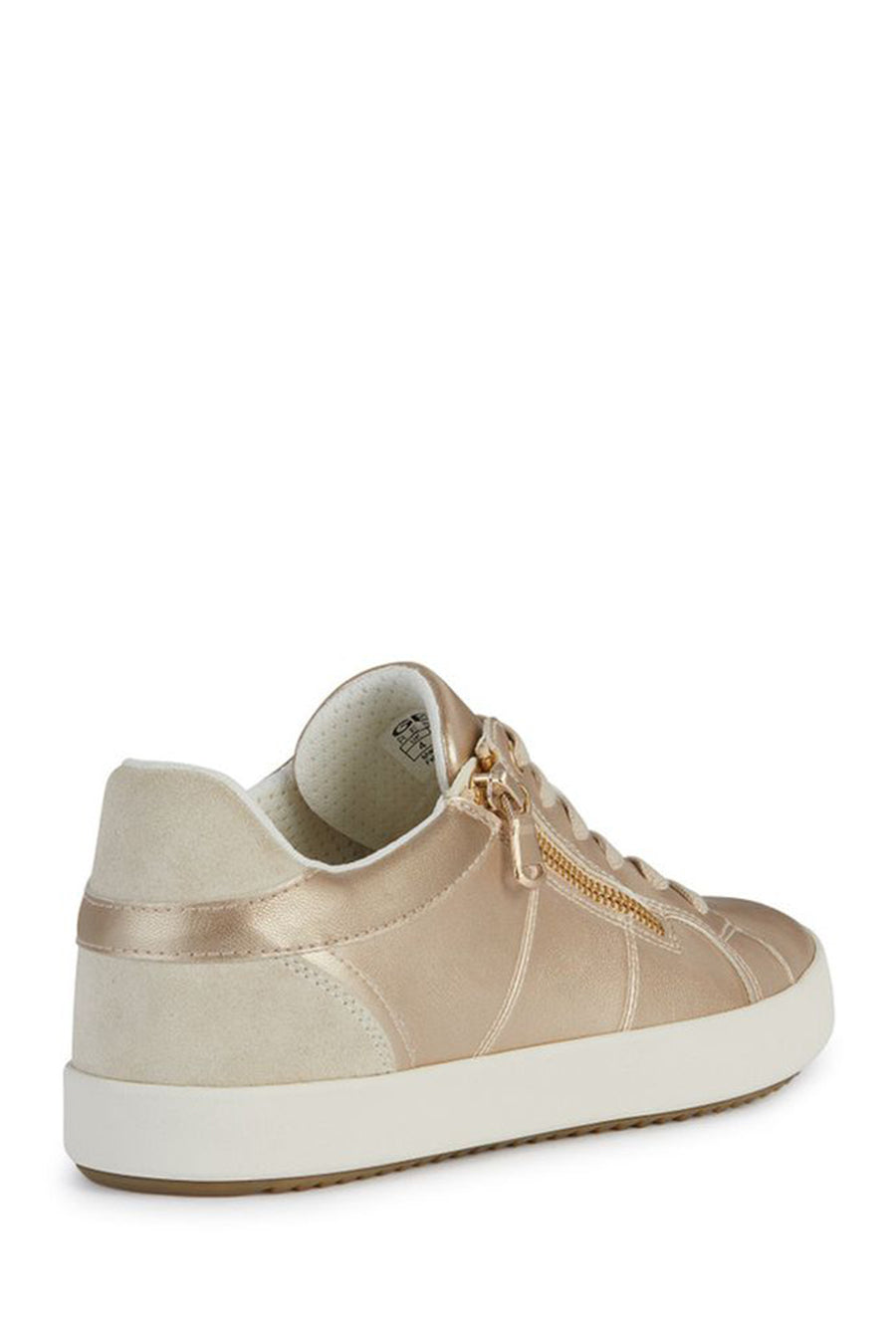 Geox Women's Gold Blomiee Lace-Up Leather Sneaker