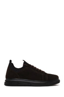 Male Brown Lace-Up Suede Leather Sneaker | Derimod