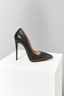 Women's Black Leather Stiletto | Derimod