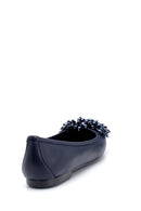Women's Leather Bead Detailed Ballerinas | Derimod