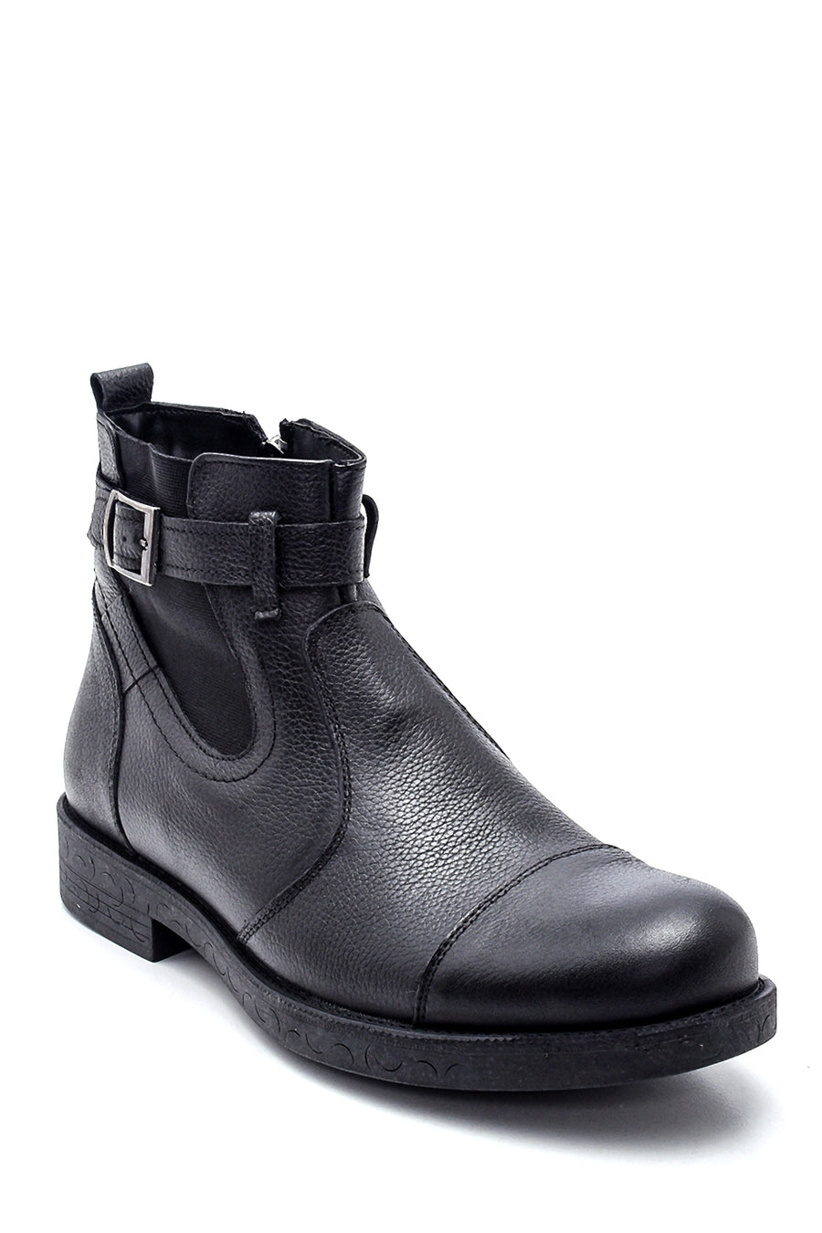 Men's Leather Zippered Boots