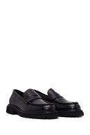 Erkek Siyah Deri Casual Loafer | Derimod