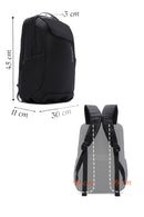 D-Pack Unisex Black Technological Fabric Hardcase Backpack | Derimod