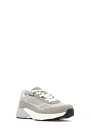 Women's Gray Lace-Up Thick-Soled Sneaker | Derimod