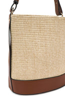 Women's Beige Straw Shoulder Bag | Derimod