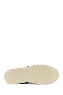 Men's Navy Blue Lace-up Suede Leather Casual Shoes | Derimod