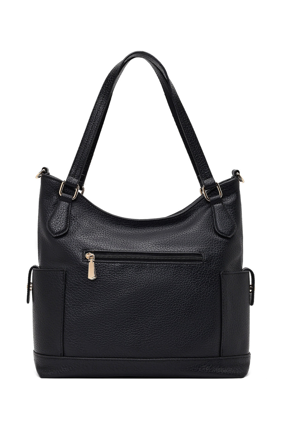 Woman Black Long-Strap Shoulder Bag