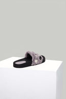 Metal Detailed Plush Women's Slippers | Derimod