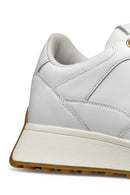 Geox Kadın Beyaz D Amabel A - Nappa Bağcıklı Deri Sneaker | Derimod