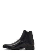 Male Black Leather Chelsea Boots | Derimod