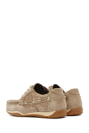 Men's Beige Lace-Up Nubuck Leather Casual Shoes | Derimod