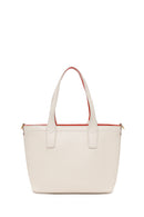 Woman White Long Strap Patterned Shoulder Bag | Derimod