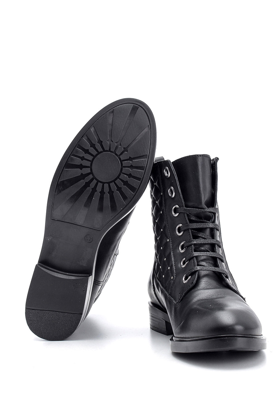 Women's Studded Detailed Leather Boots