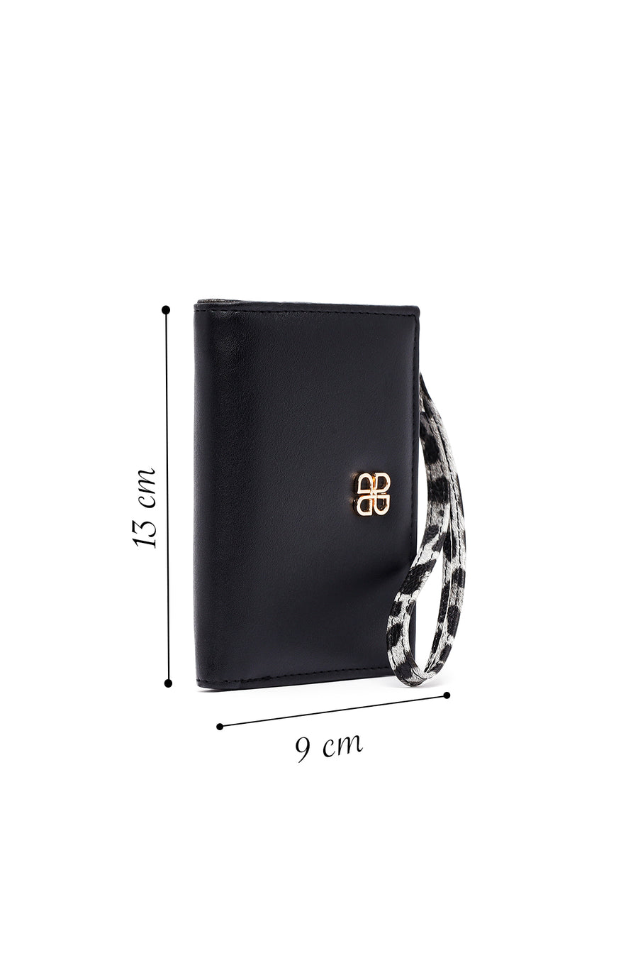 Women's Black Leopard Wallet