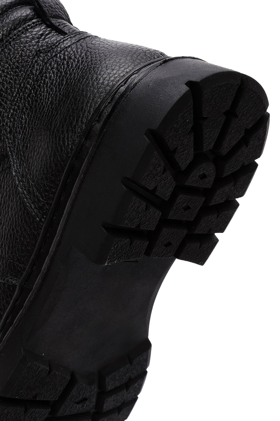Men's Black Lace-Up Leather Casual Boots