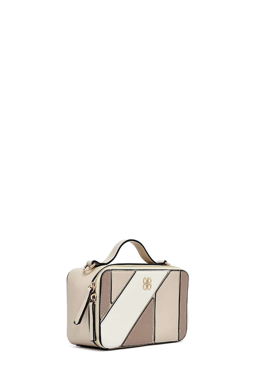 Women's Beige Long Strap Classic Crossbody Bag