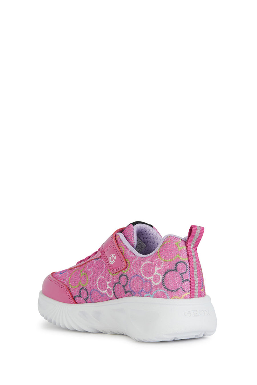 Geox Girls Fuchsia Assister Banded Fabric Sneakers