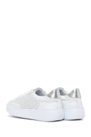 Kadın Beyaz Bağcıklı Deri Sneaker | Derimod