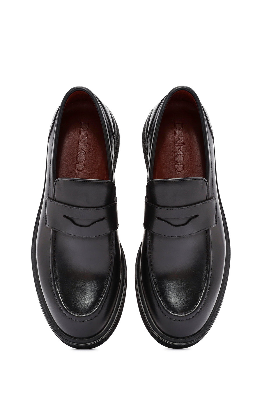 Erkek Siyah Deri Casual Loafer