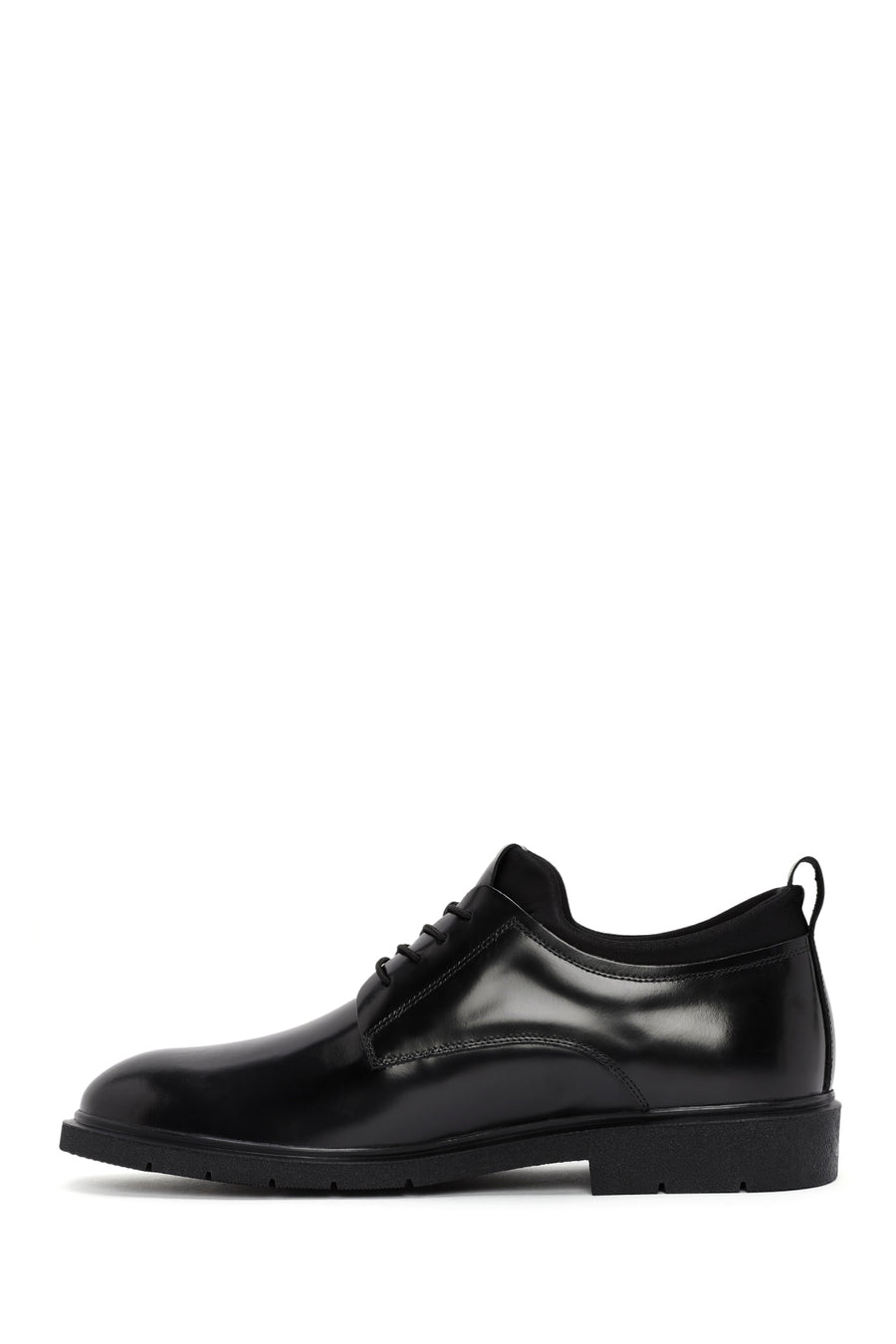 Men's Black Lace Up Leather Casual Shoes