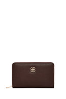 Women's Brown Printed Wallet | Derimod