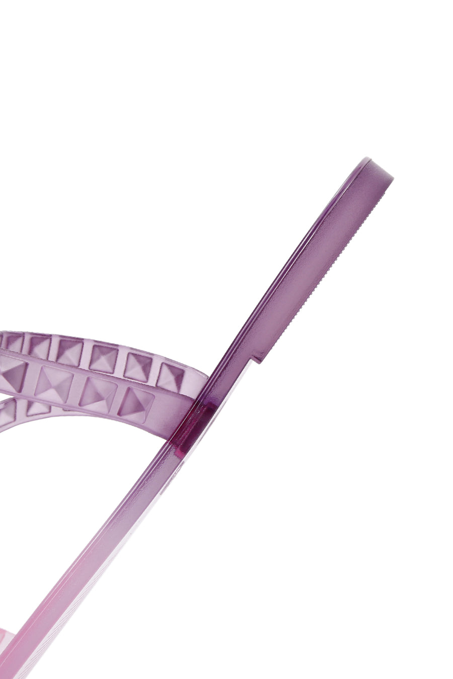 Women's Purple Transparent Jelly Slippers