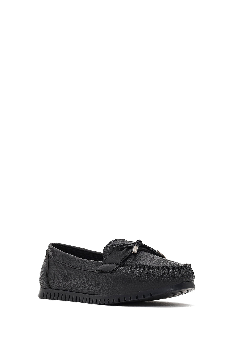 Kadın Siyah Tokalı Loafer