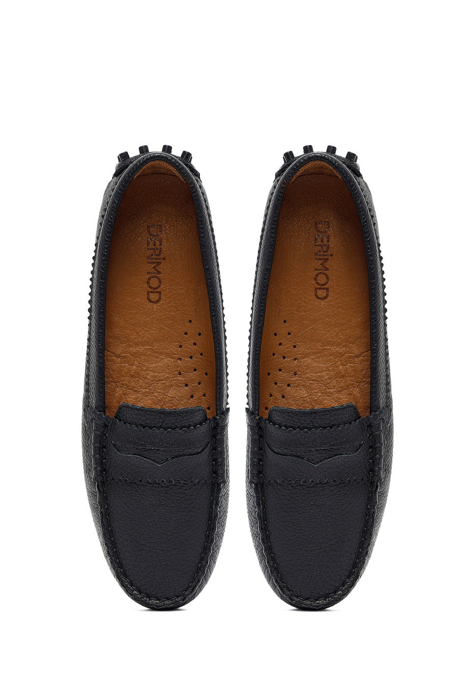 Woman Black Leather Loafers