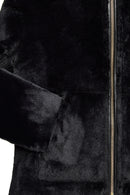 Gardena Women's Black Double-Sided Teddy Coat | Derimod