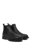 Men's Black Leather Chelsea Boots | Derimod