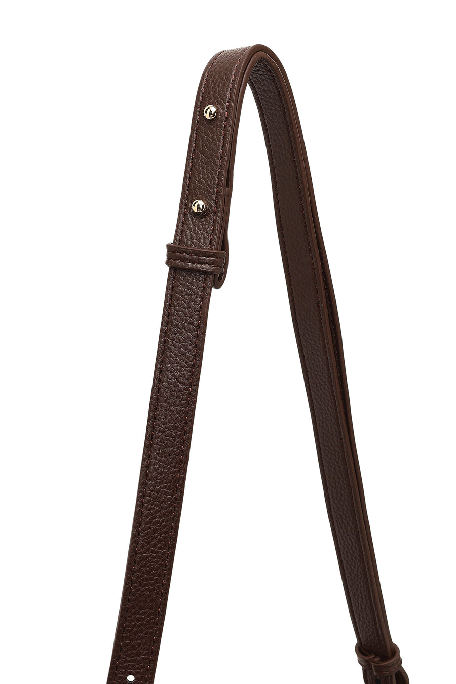 Woman Brown Long-Strap Suede Crossbody Bag