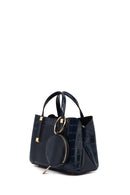 Women's Navy Blue Long Strap Mini Classic Handbag | Derimod