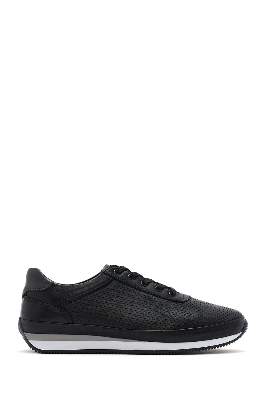 Men's Black Lace-Up Leather Casual Sneaker 26SFD6741DI | Derimod