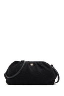 Women's Black Plush Crossbody Bag | Derimod