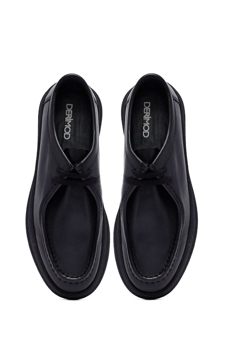 Male Black Leather Casual Shoes