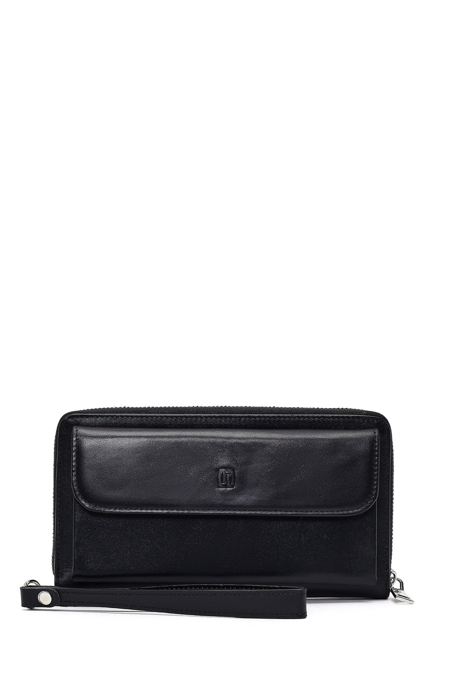 Men's Black Leather Mini Handbag 25WBD328018 | Derimod
