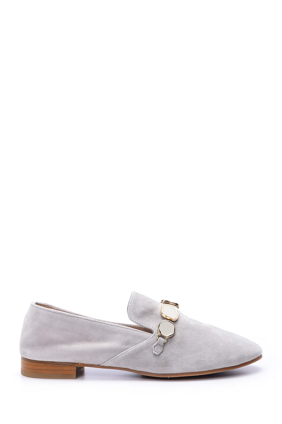 Women's Stone Suede Loafer 19SFD280910 | Derimod