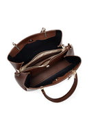 Woman Brown Long-Strap Classic Shoulder Bag | Derimod