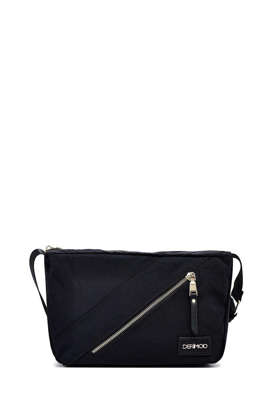 Women's Black Fabric Crossbody Bag