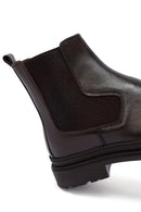 Male Brown Leather Chelsea Boots | Derimod