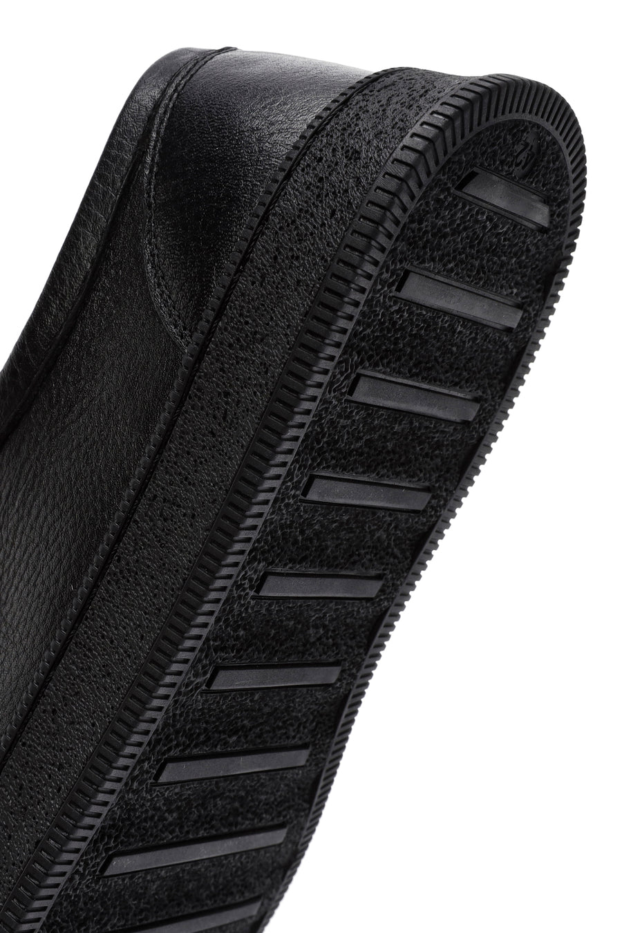 Male Black Lace-up Leather Casual Shoes