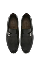 Men's Black Leather Classic Loafer | Derimod