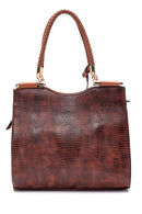 Women's Snakeskin Patterned Shoulder Bag | Derimod