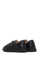 Women's Black Lace-up Leather Sneaker | Derimod