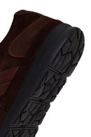 Male Brown Lace-Up Suede Leather Sneaker | Derimod