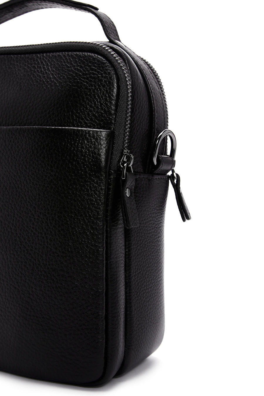 Men's Black Messenger Bag