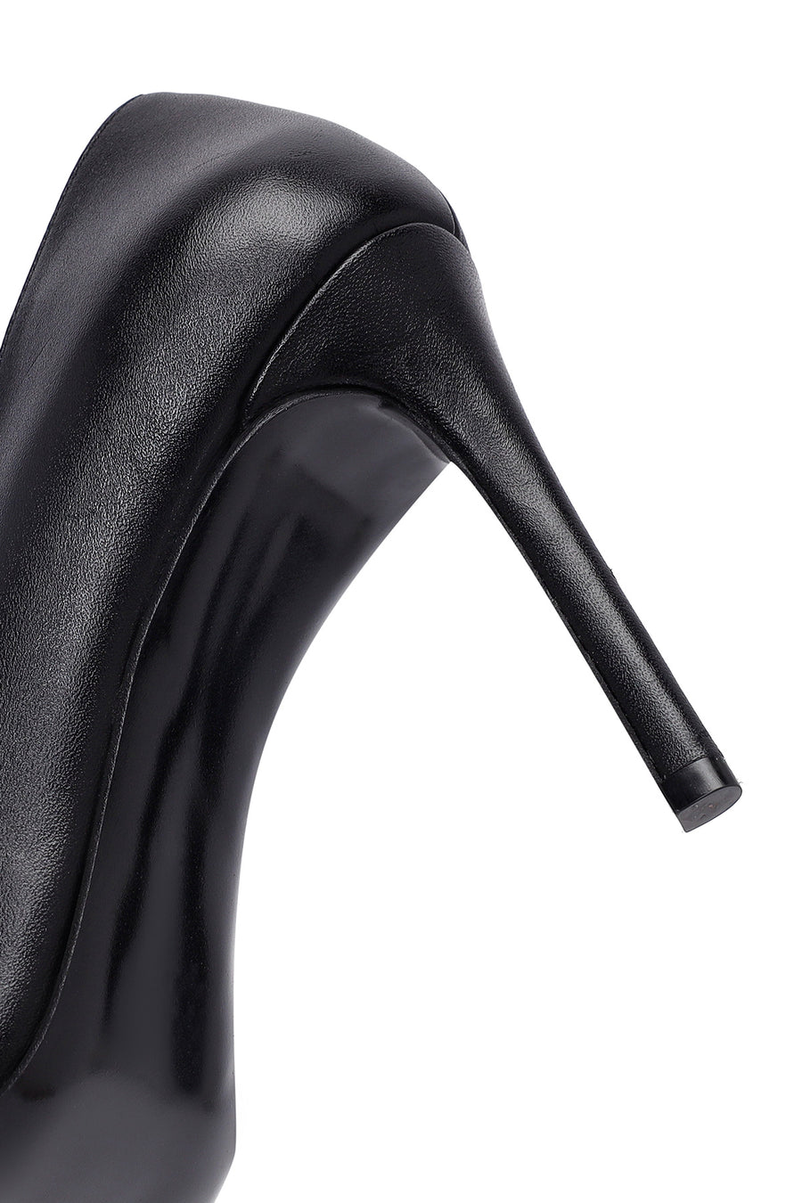 Woman Black Stiletto Heels Leather Stiletto