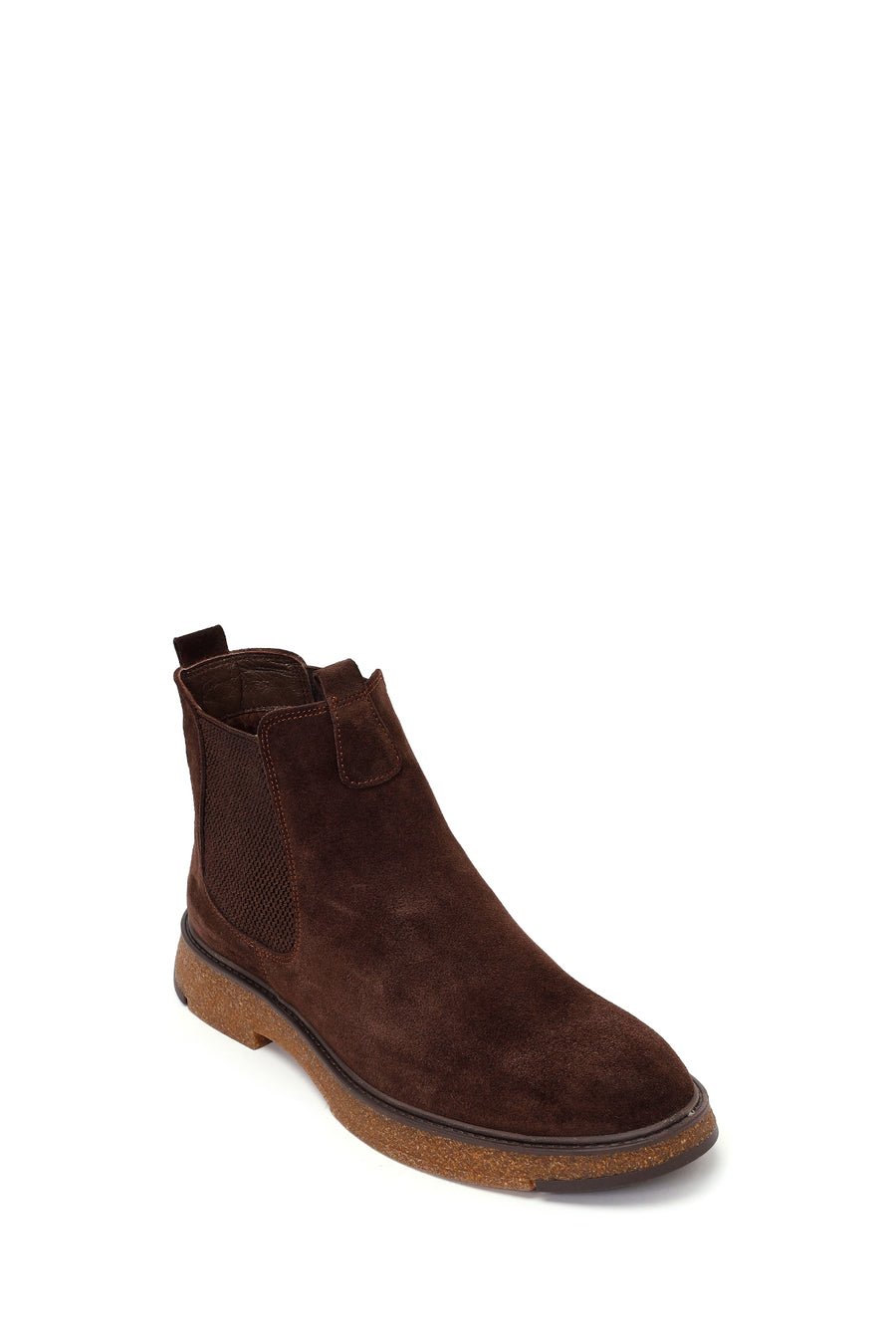 Male Brown Suede Chelsea Boots