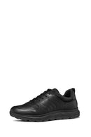 Geox Men's Black Spherica Lace-up Leather Sneaker | Derimod