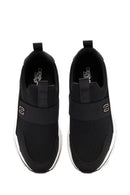 Erkek Siyah Kalın Tabanlı Kumaş Sneaker | Derimod